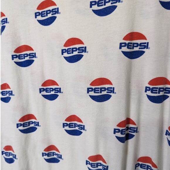 PEPSI M Allover Print Short Sleeve T-Shirt CM Punk - Picture 2 of 5